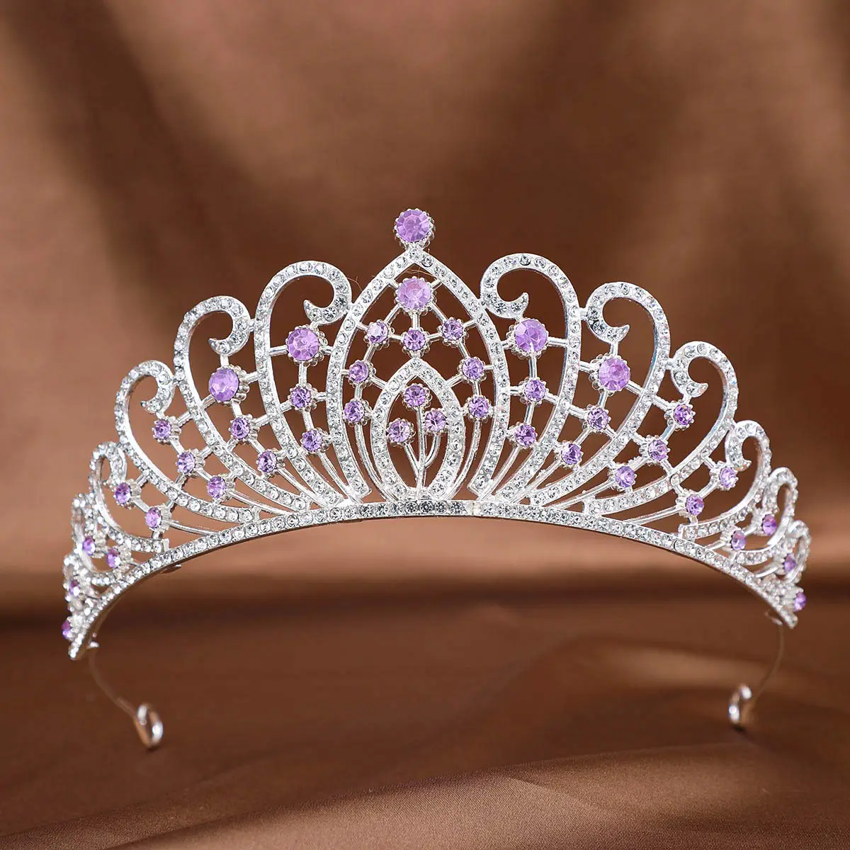 Full Diamond Crown Princess Hair Accessory for Weddings