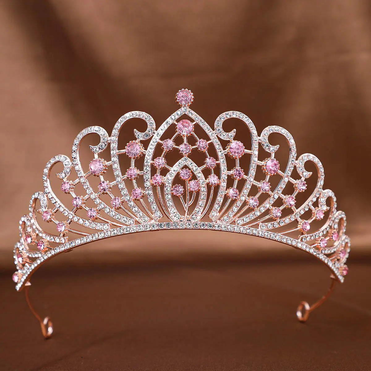Full Diamond Crown Princess Hair Accessory for Weddings