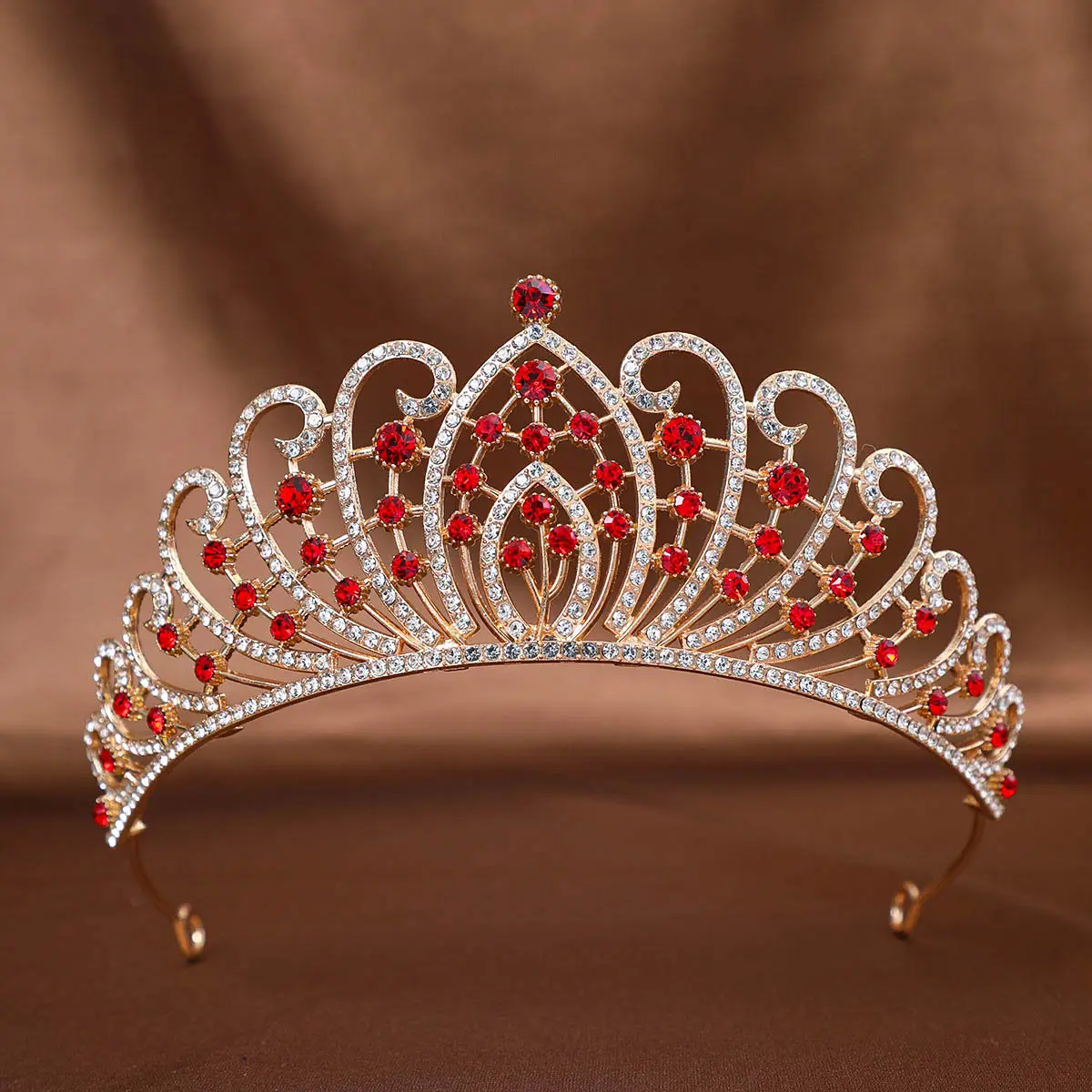 Full Diamond Crown Princess Hair Accessory for Weddings