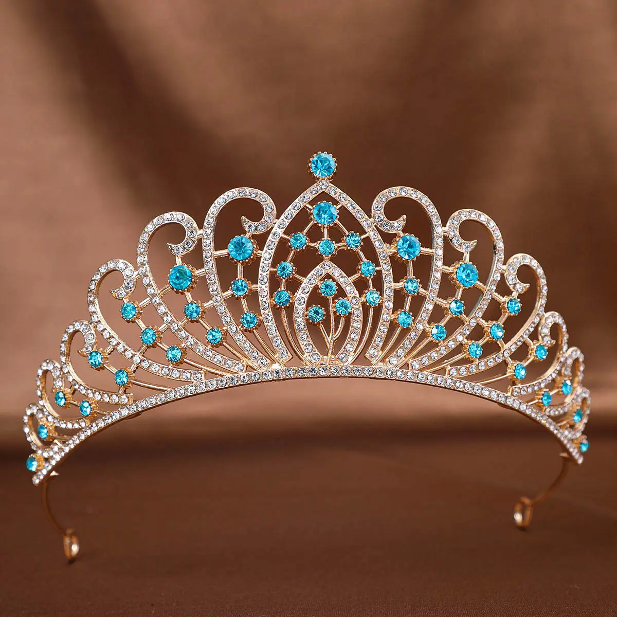 Full Diamond Crown Princess Hair Accessory for Weddings