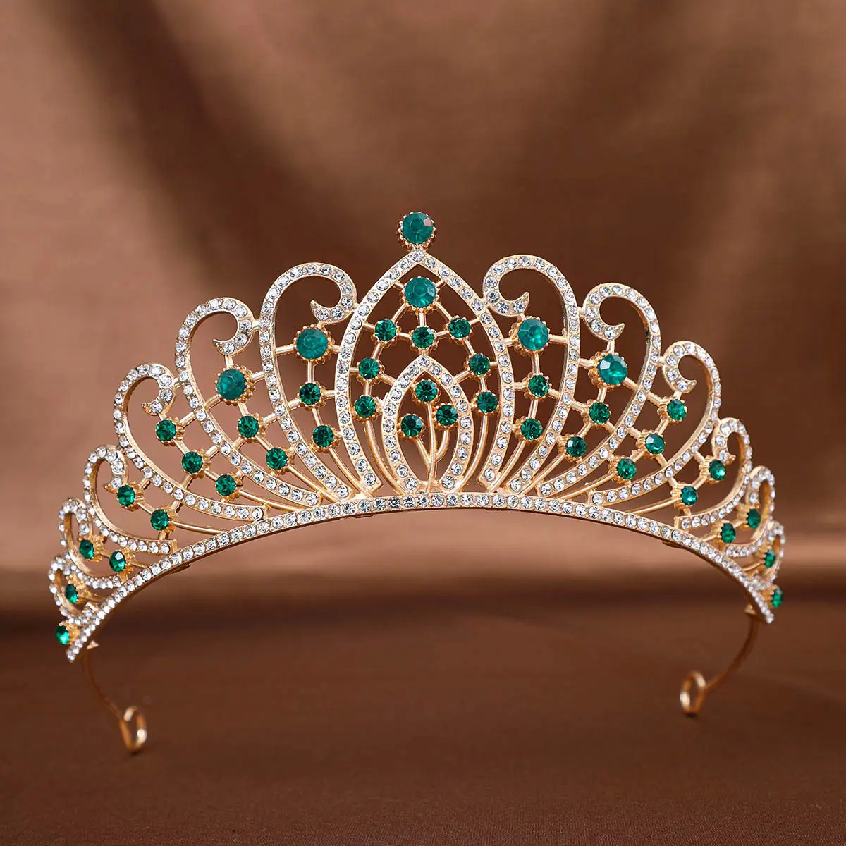Full Diamond Crown Princess Hair Accessory for Weddings