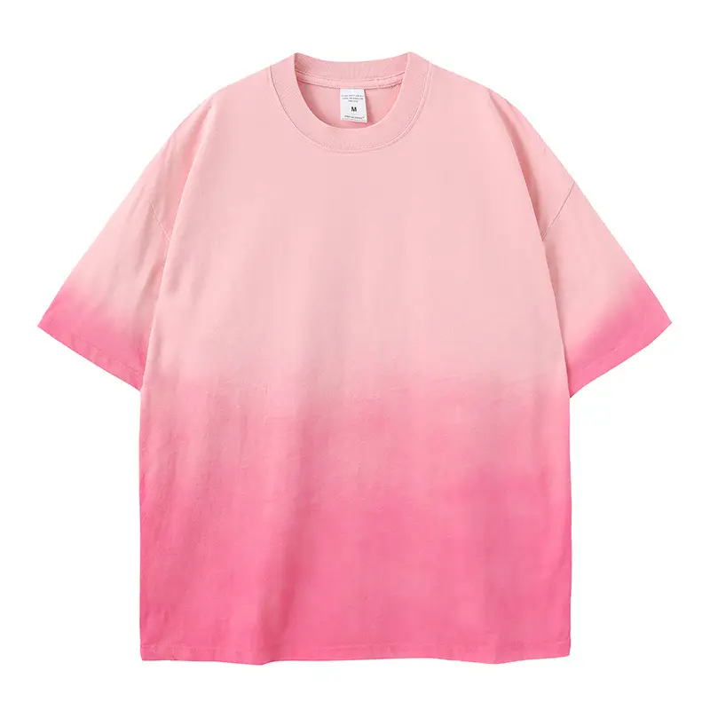 Men Women Aqua Blue Gradient Oversize T-Shirt - Image 17