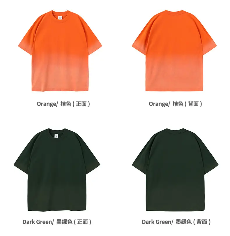 Men Women Aqua Blue Gradient Oversize T-Shirt — feature 29