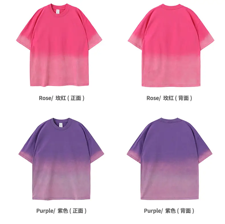 Men Women Aqua Blue Gradient Oversize T-Shirt — feature 31