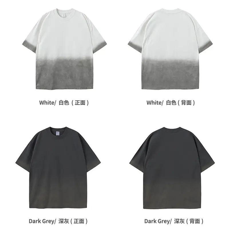 Men Women Aqua Blue Gradient Oversize T-Shirt — feature 32