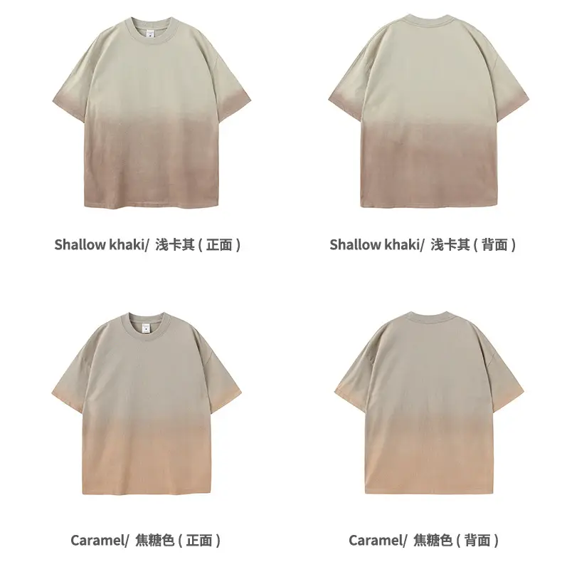 Men Women Aqua Blue Gradient Oversize T-Shirt — feature 35