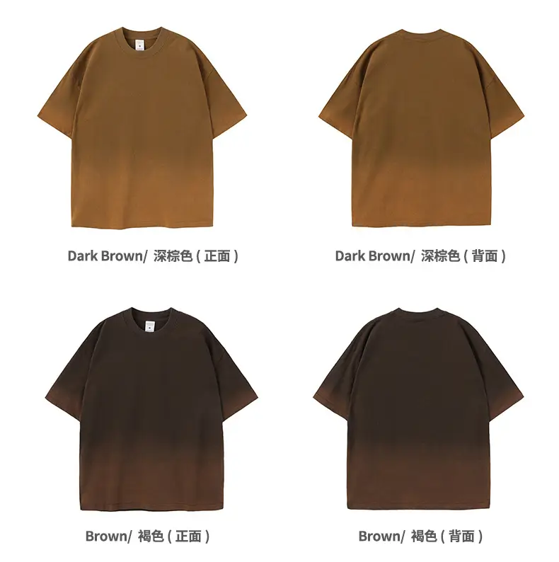 Men Women Aqua Blue Gradient Oversize T-Shirt — feature 36