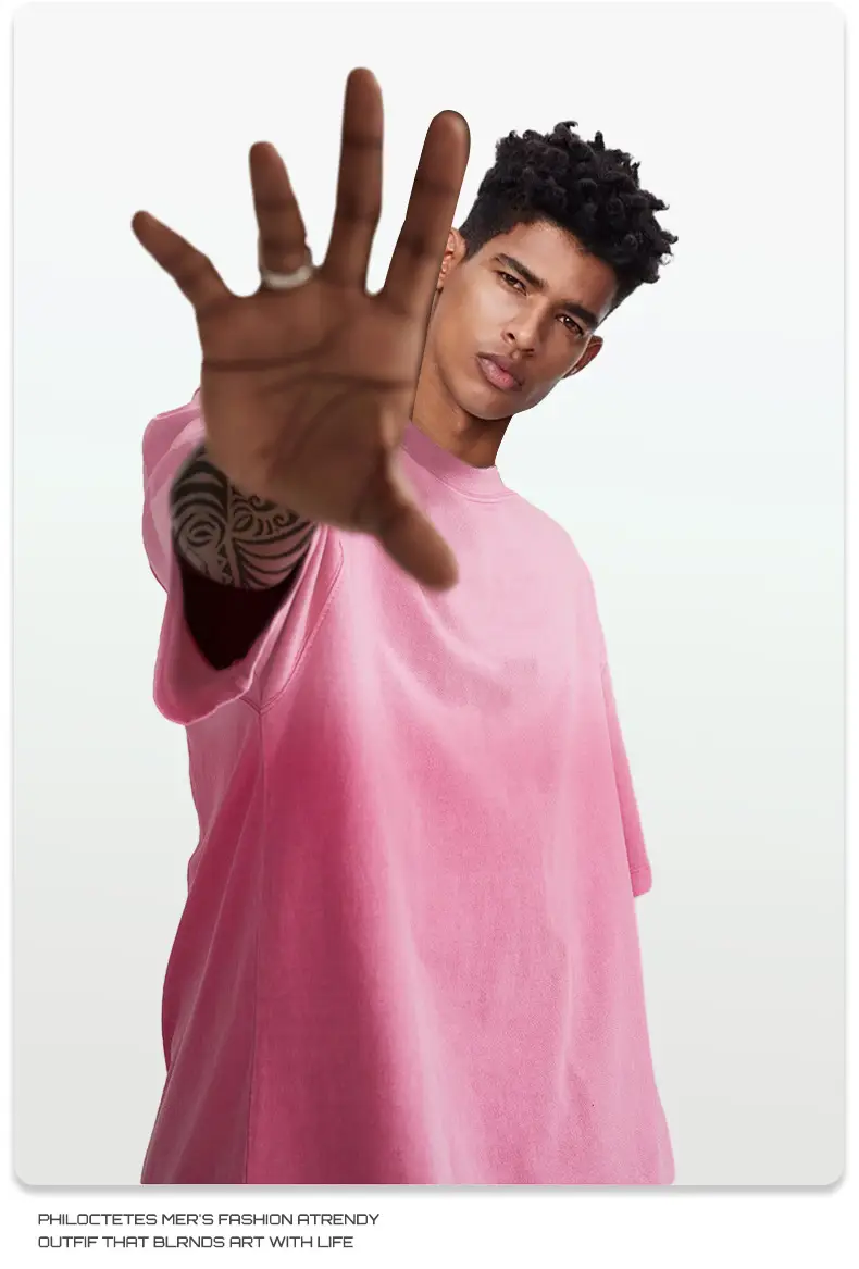 Men Women Aqua Blue Gradient Oversize T-Shirt — feature 9