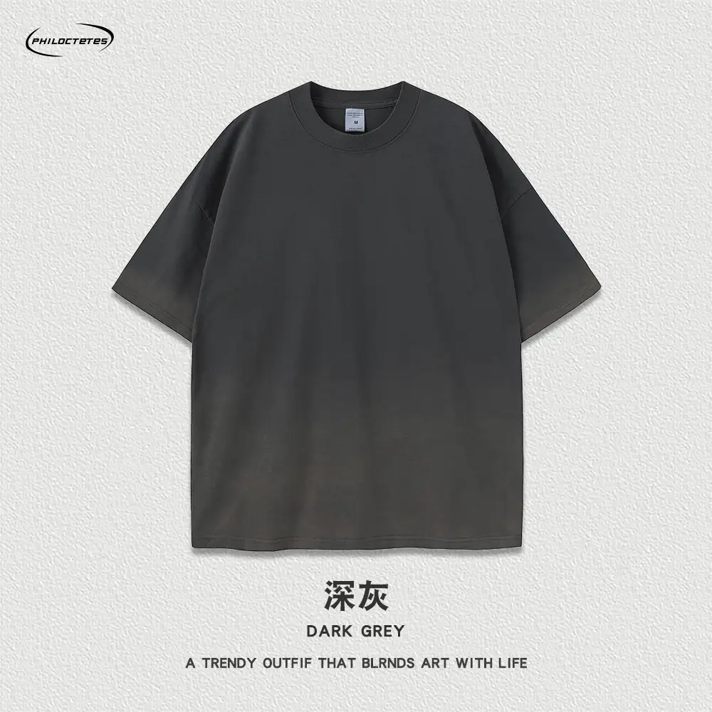 Men Women Aqua Blue Gradient Oversize T-Shirt - Image 12