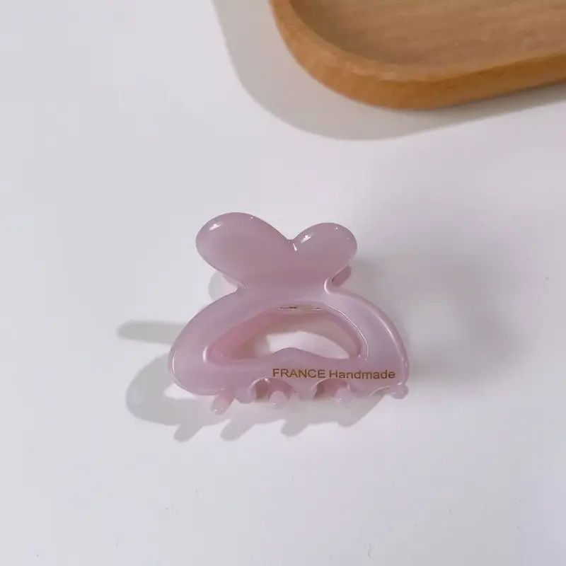 Pink Acetate Hair Clip for Girls