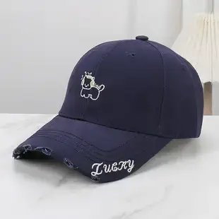 Women Blue Rhinestone Baseball Cap with Korean Design — feature 9