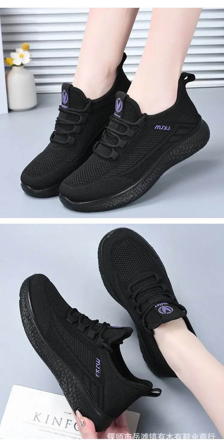 Old Beijing cloth shoes women's new middle-aged and elderly comfortable mom shoes non-slip soft bottom work shoes breathable casual sneaker — feature 14