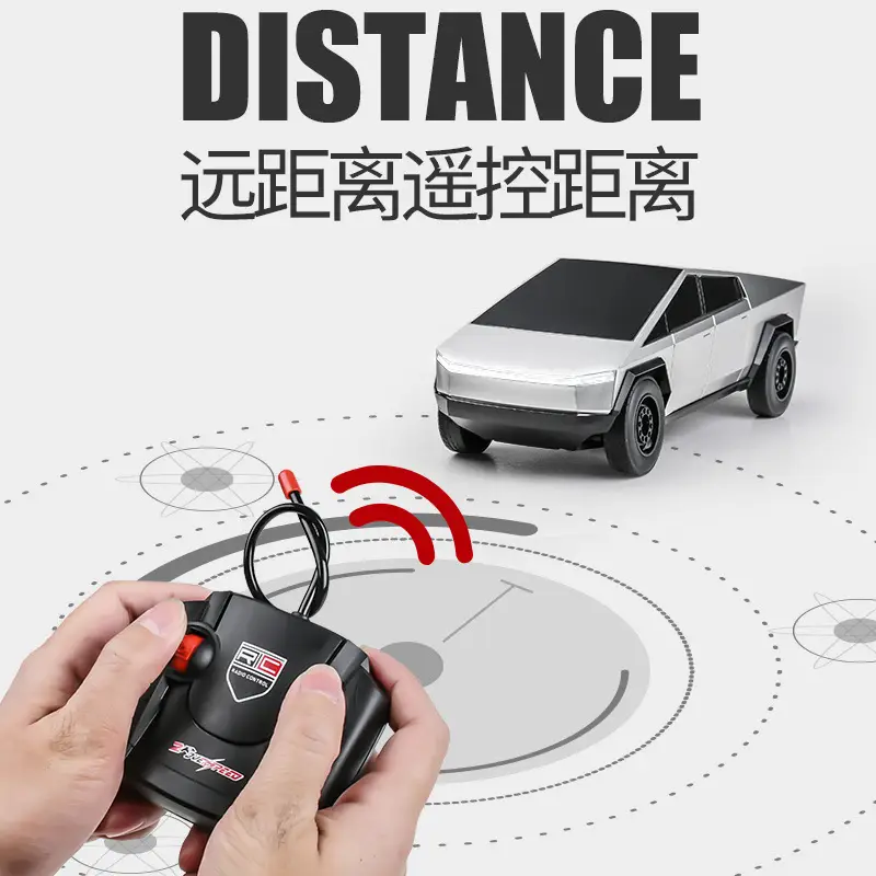 Popular Tezila Cyber Pickup Remote Control Car Large Electric Simulation Remote Control Car Toy Wholesale for Children