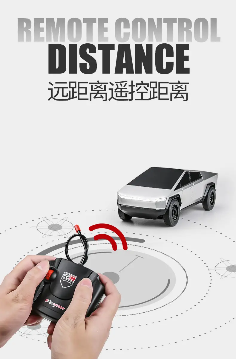 Popular Tezila Cyber Pickup Remote Control Car Large Electric Simulation Remote Control Car Toy Wholesale for Children — feature 7
