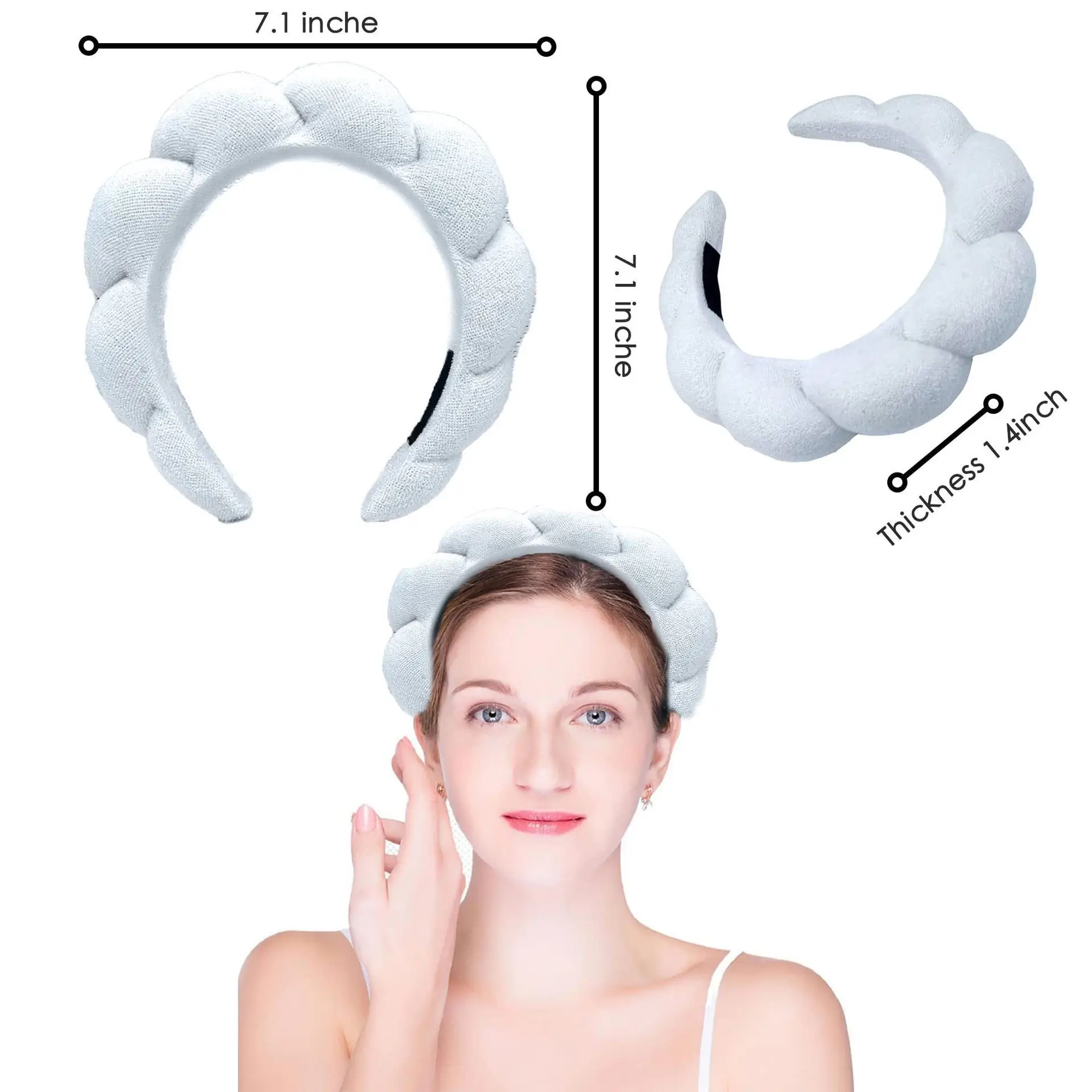 Pink Soft Round Headband for Women - Image 13