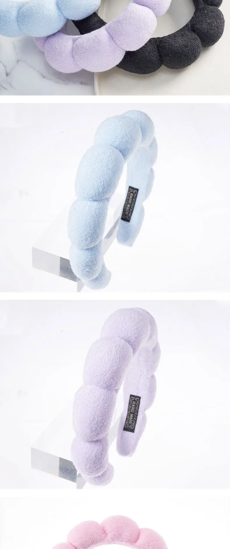 Pink Soft Round Headband for Women — feature 9