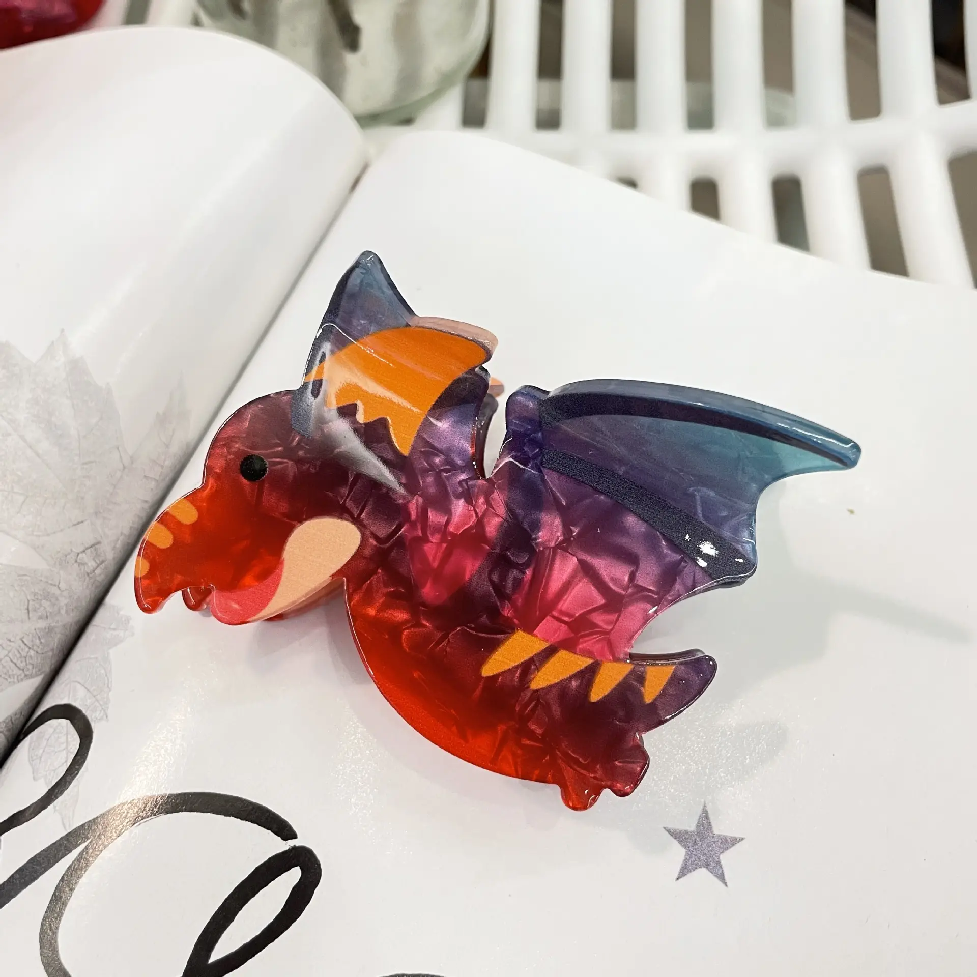 Acrylic Dinosaur Hair Clip for Girls - Image 3