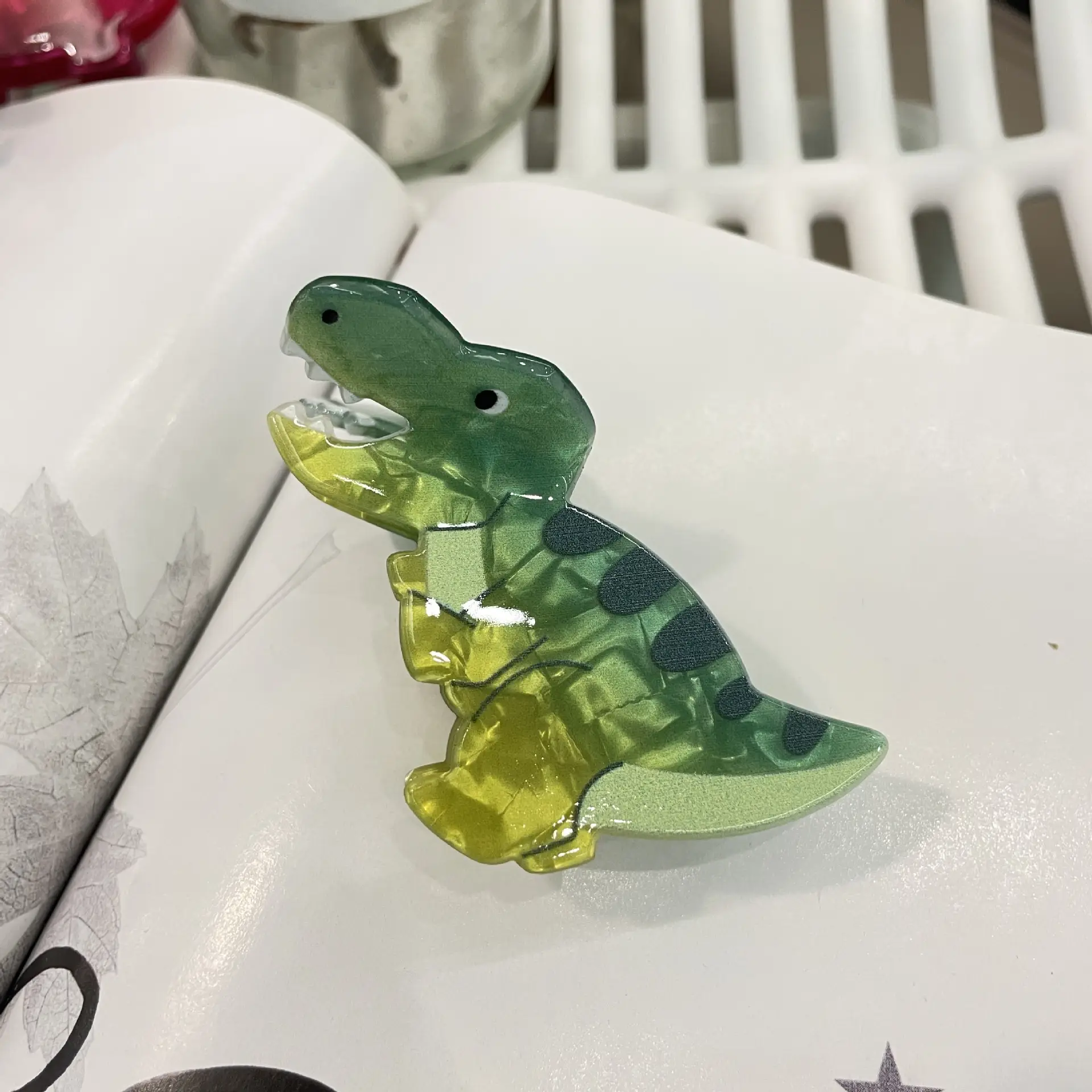 Acrylic Dinosaur Hair Clip for Girls - Image 4