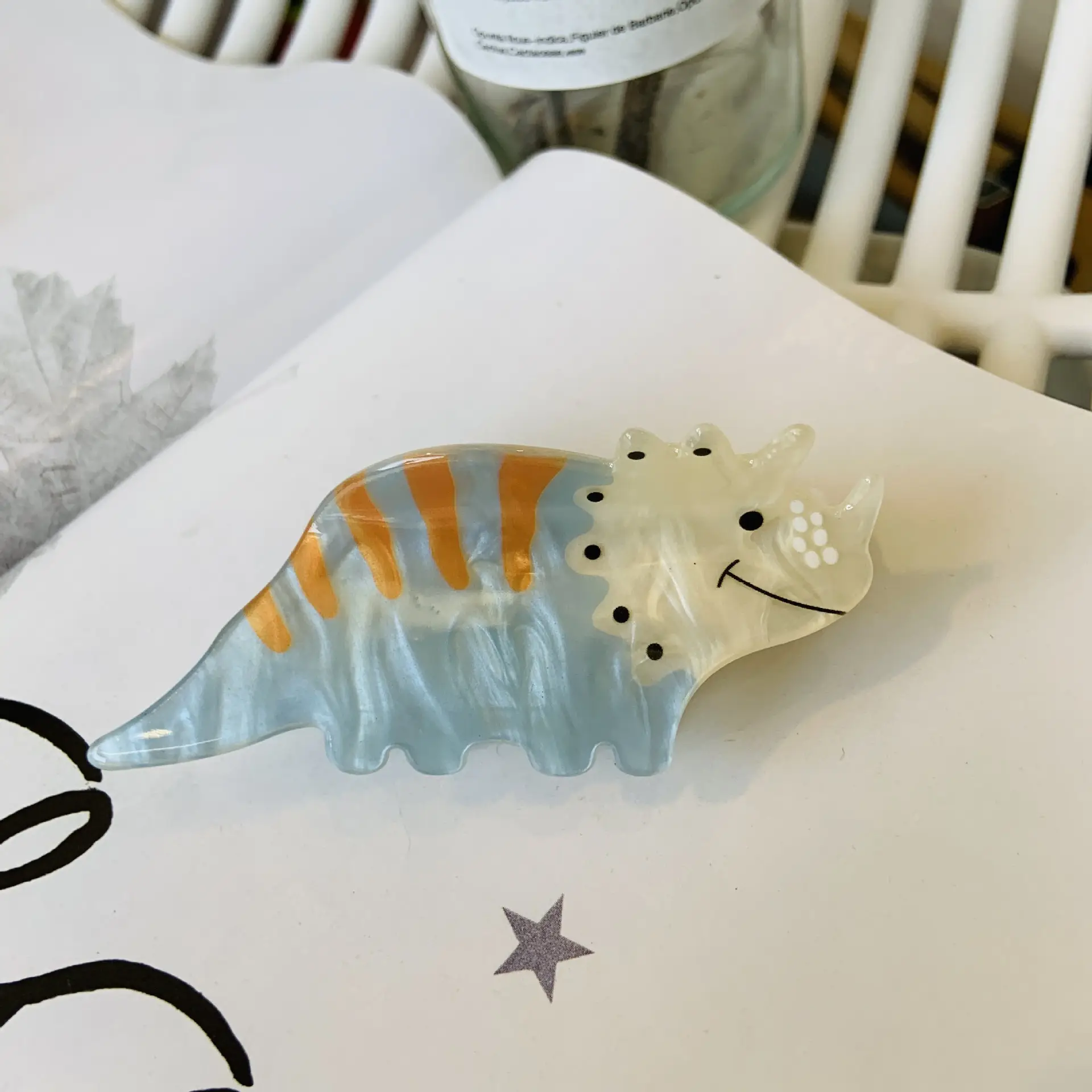 Acrylic Dinosaur Hair Clip for Girls - Image 7