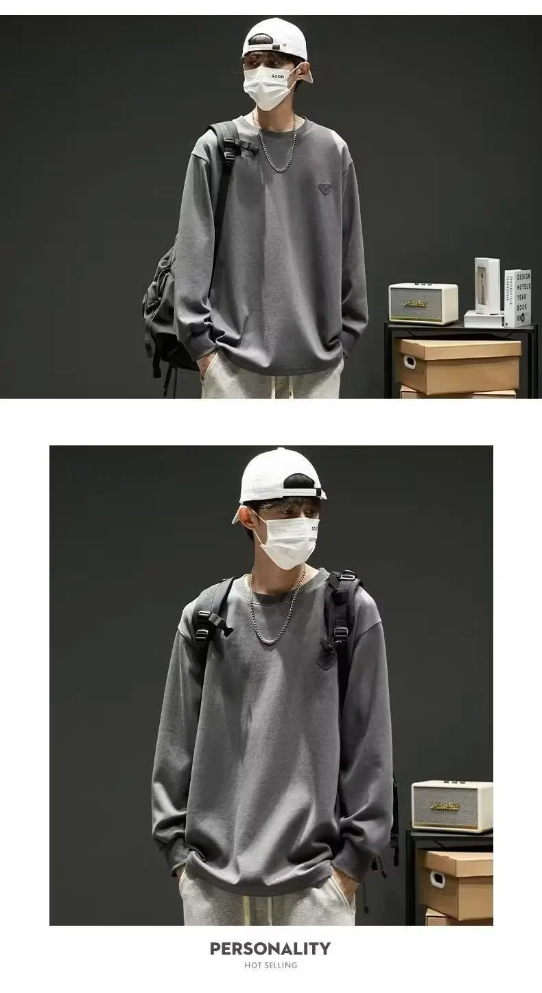 Men's Grey Logo Sweatshirt with Backpack — feature 6