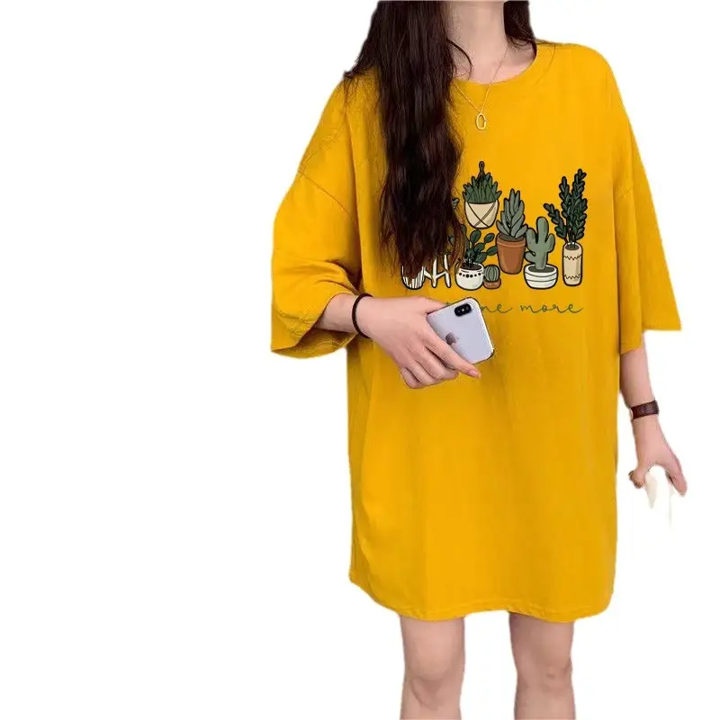 Pink Printed T-Shirt for Women Summer 2025 - Image 13