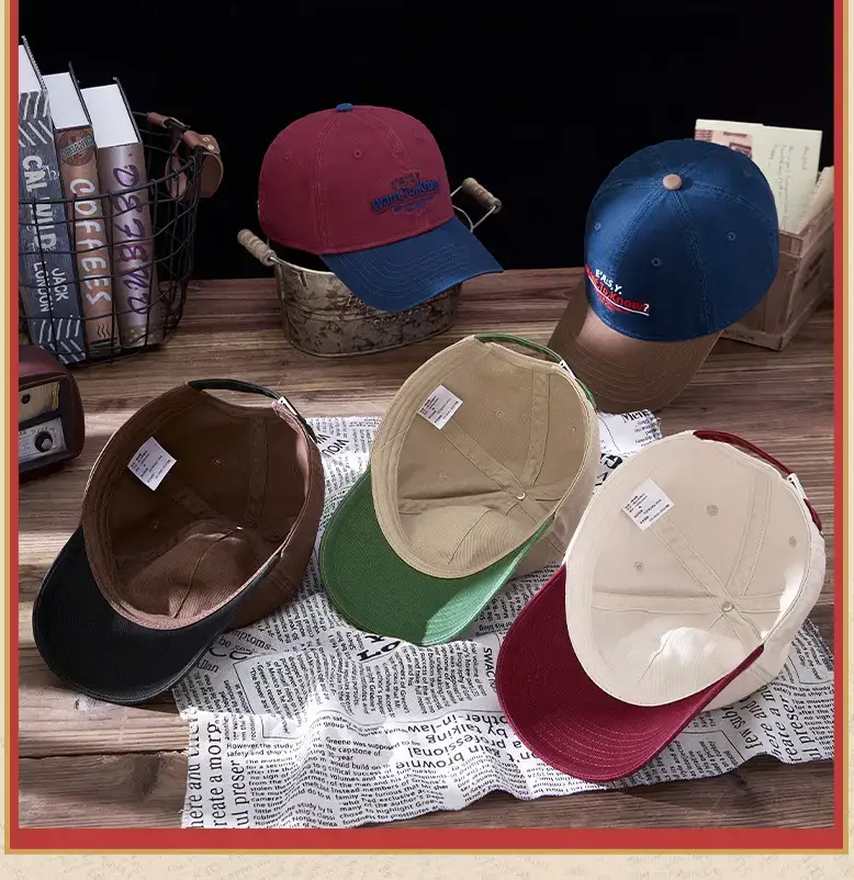 Men Korean Embroidered Baseball Cap with Curved Brim — feature 11