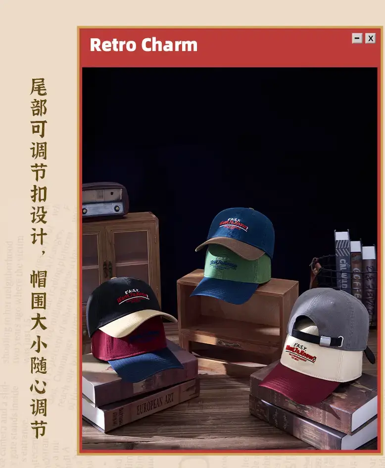 Men Korean Embroidered Baseball Cap with Curved Brim — feature 17