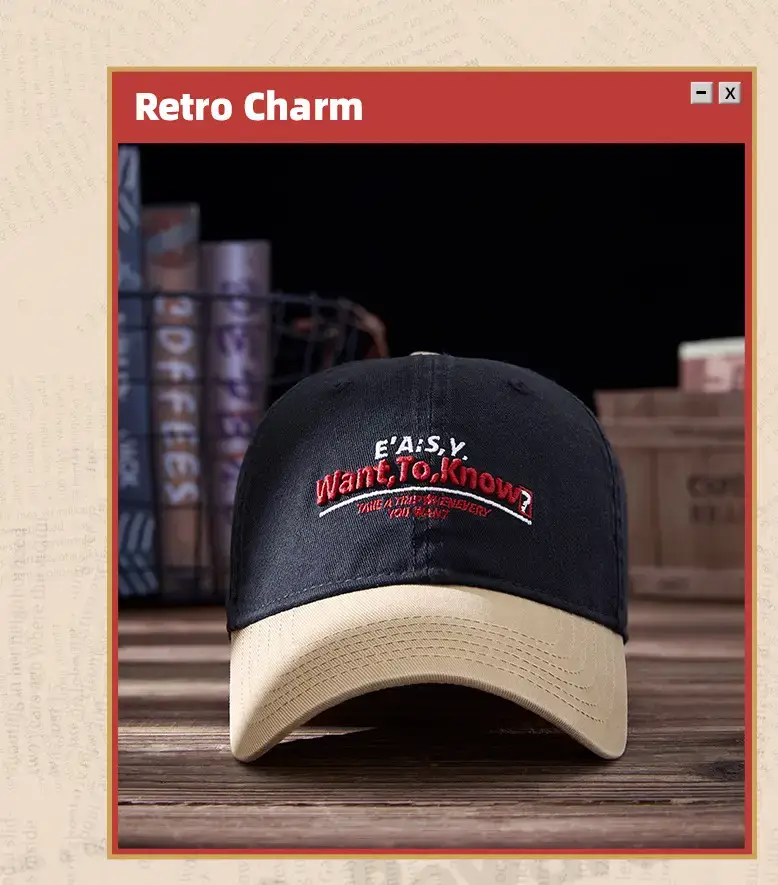 Men Korean Embroidered Baseball Cap with Curved Brim — feature 9