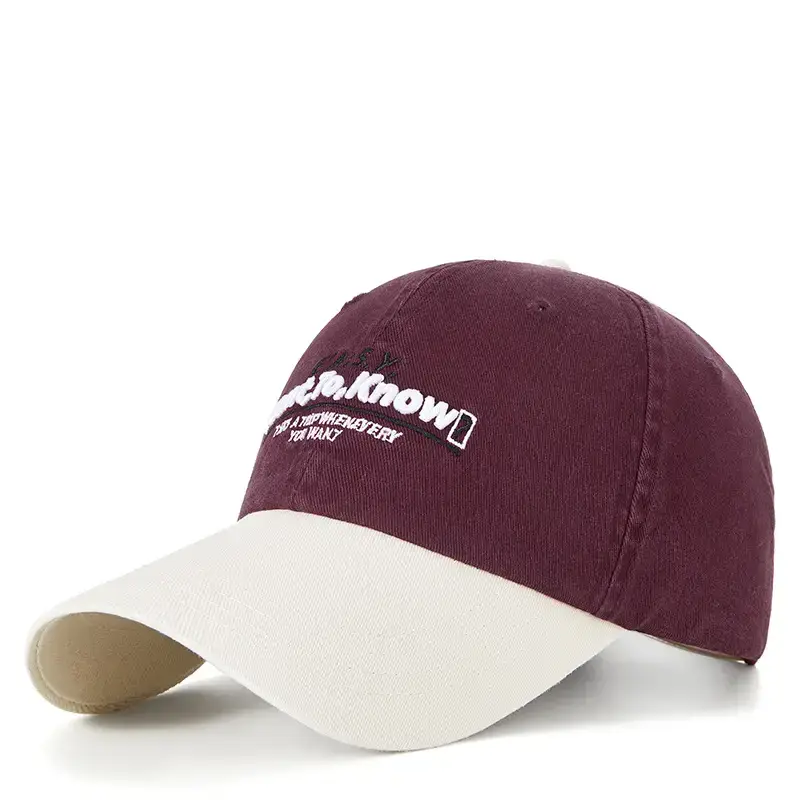 Men Korean Embroidered Baseball Cap with Curved Brim - Image 9