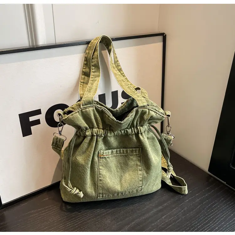 Denim Bucket Bag Women 2023 New Autumn Winter Crossbody Large Capacity — feature 19