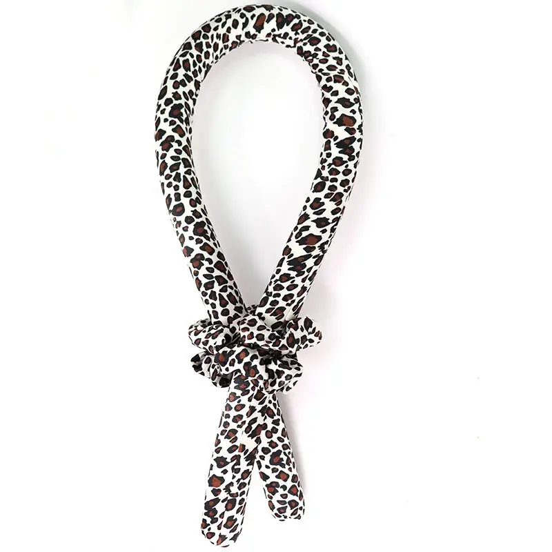 Leopard Print Hair Curler with Foam Base — feature 17
