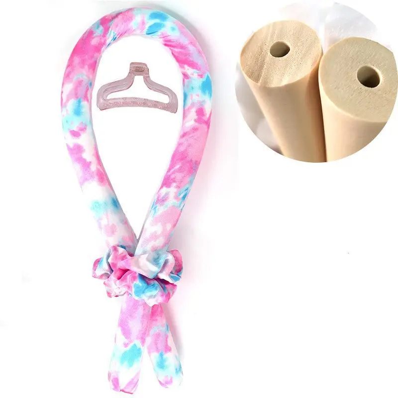 Leopard Print Hair Curler with Foam Base