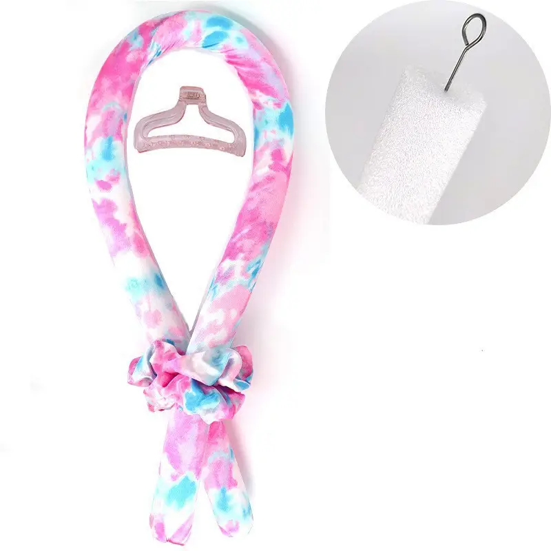 Leopard Print Hair Curler with Foam Base