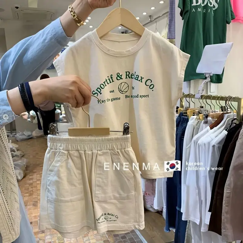 Boys Cotton T-Shirt Shorts Set Navy Blue 2024 - Image 4