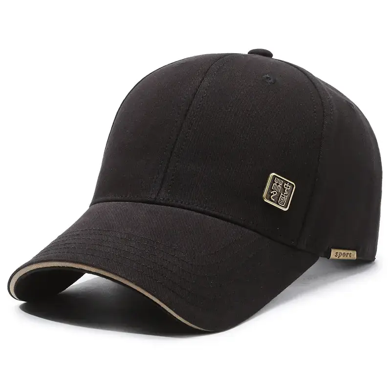 Men's Black Baseball Cap All-Match Travel - Image 9