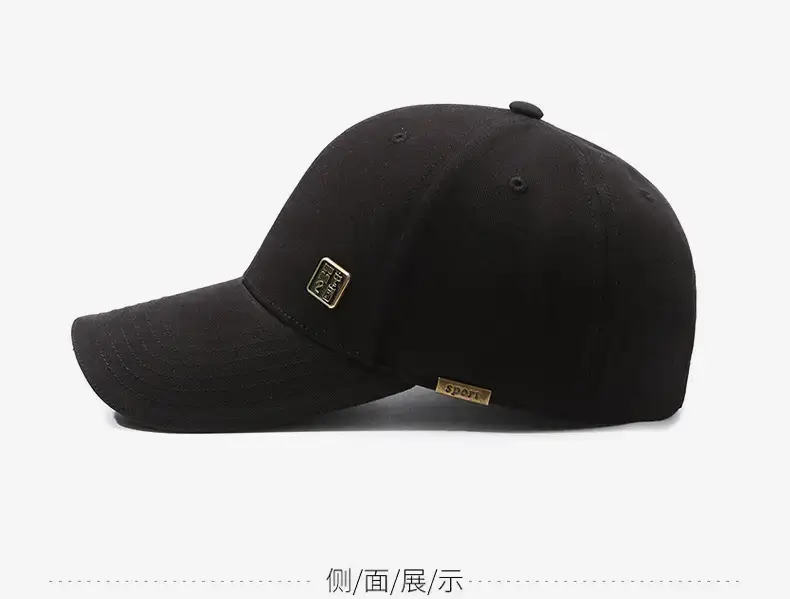 Men's Black Baseball Cap All-Match Travel — feature 10