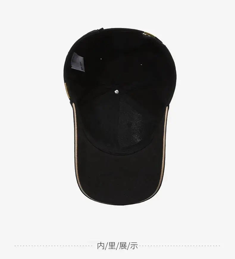 Men's Black Baseball Cap All-Match Travel — feature 13