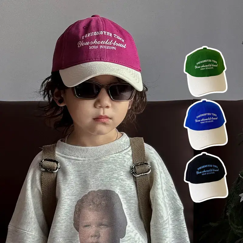 Autumn Green Cap for Boys Girls Casual Sun Protection - Image 3