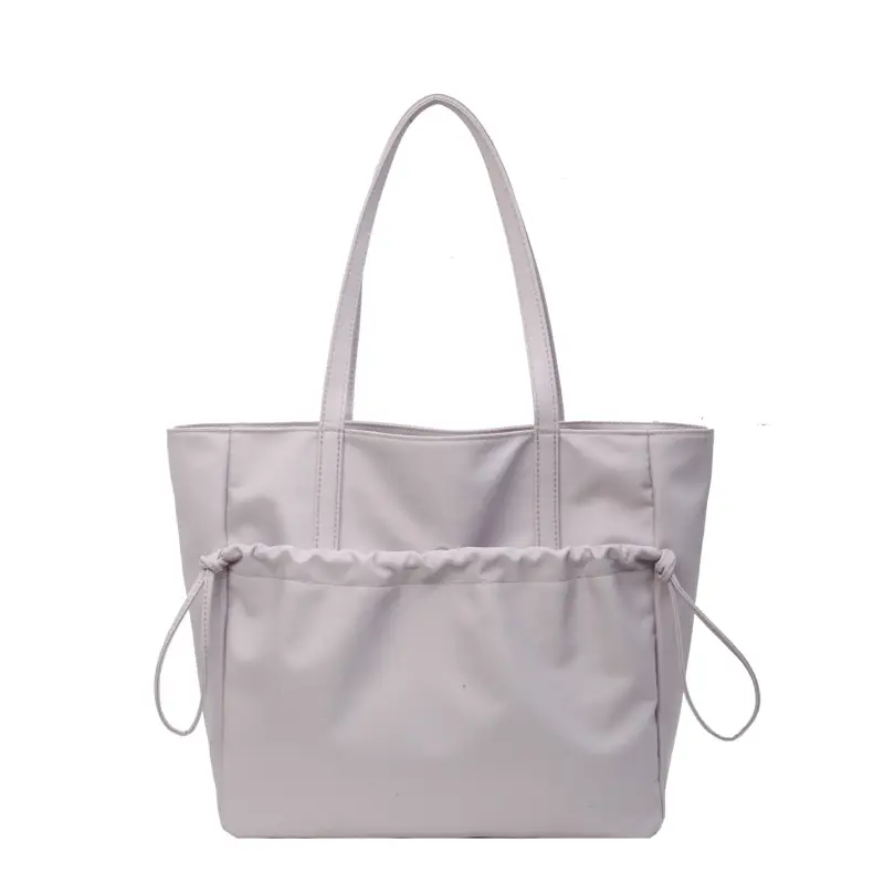 New Beige Drawstring Tote Bag for Women - Image 9