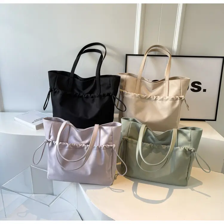 New Beige Drawstring Tote Bag for Women — feature 13