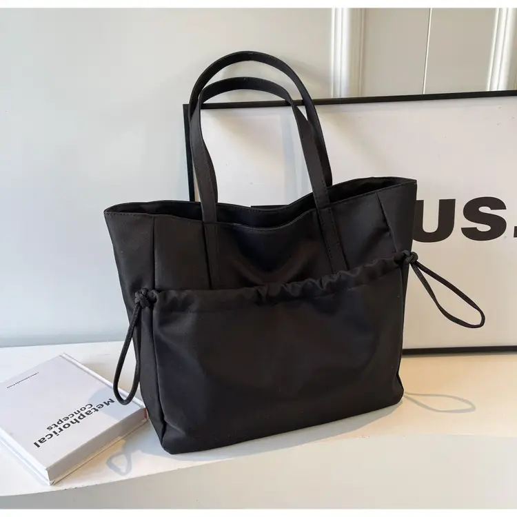 New Beige Drawstring Tote Bag for Women — feature 14
