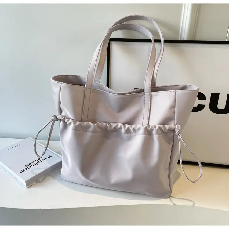 New Beige Drawstring Tote Bag for Women — feature 17