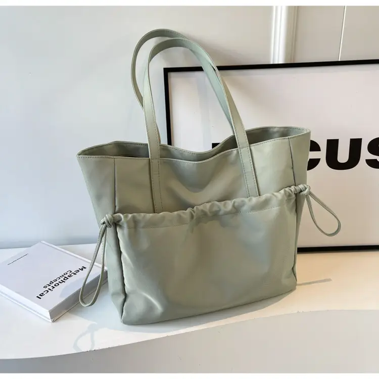 New Beige Drawstring Tote Bag for Women — feature 19