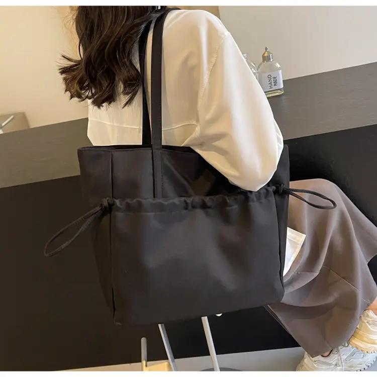 New Beige Drawstring Tote Bag for Women — feature 26