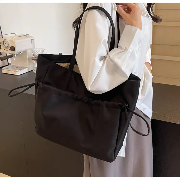New Beige Drawstring Tote Bag for Women — feature 27