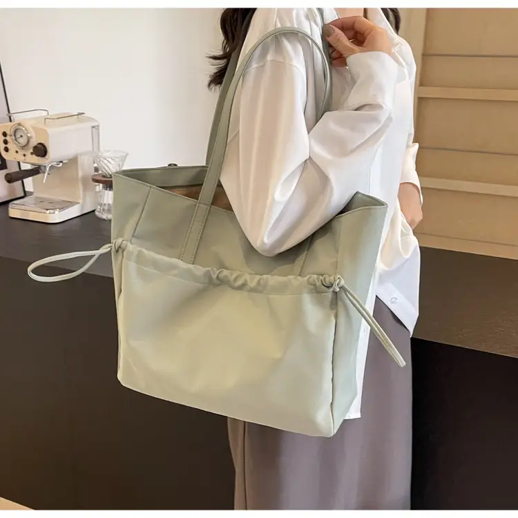 New Beige Drawstring Tote Bag for Women — feature 28