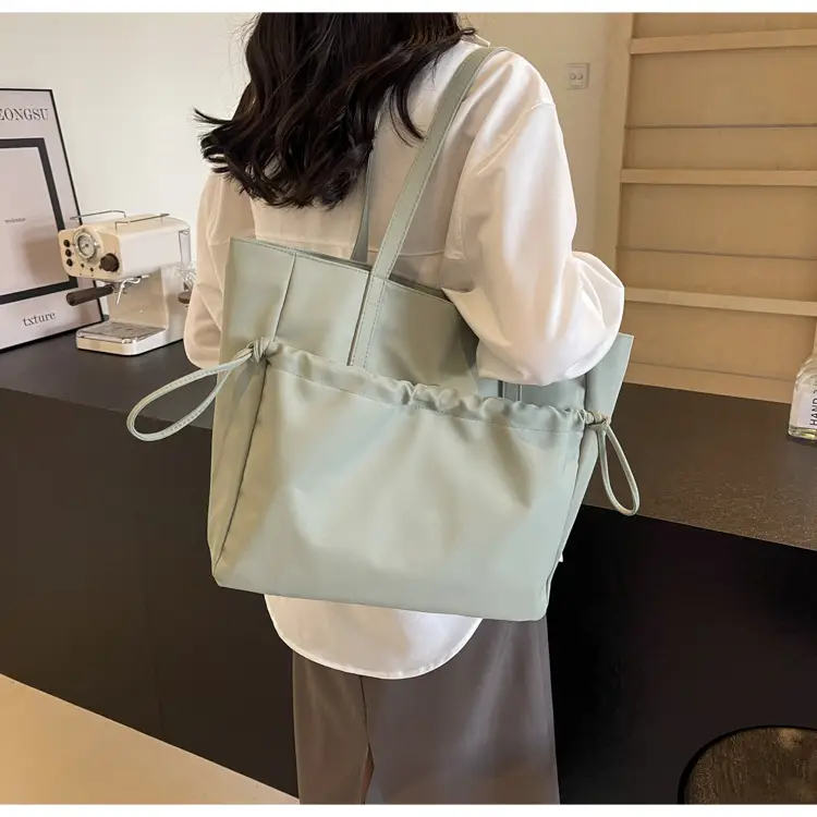 New Beige Drawstring Tote Bag for Women — feature 30