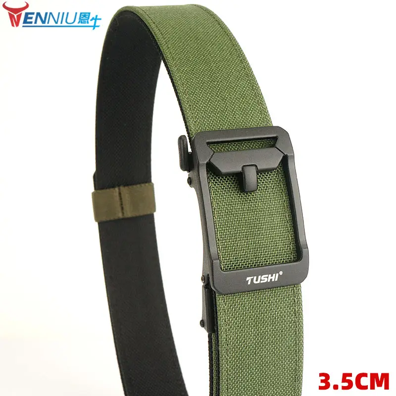 Tactical Green Nylon Belt for Men - Image 6