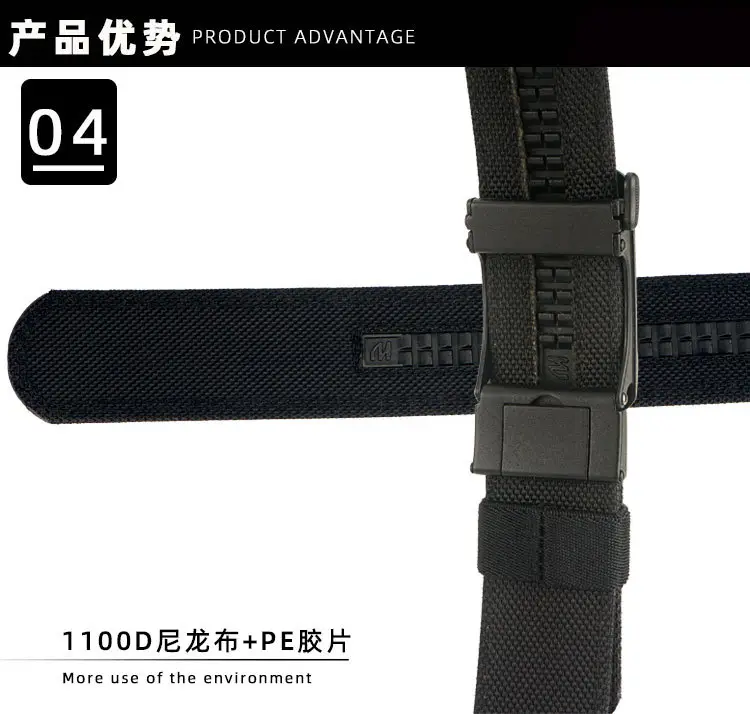 Tactical Green Nylon Belt for Men — feature 10