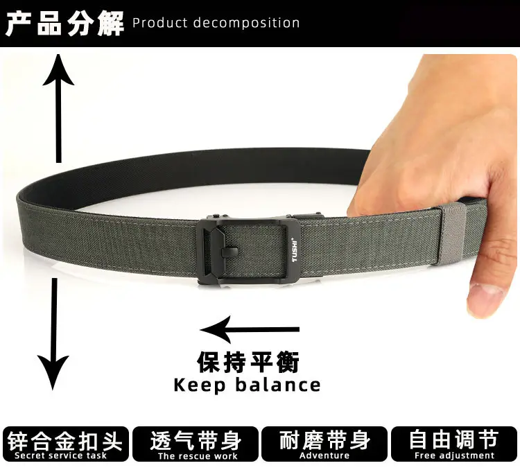 Tactical Green Nylon Belt for Men — feature 11